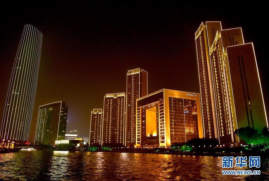 天津提升海河沿線夜景燈光