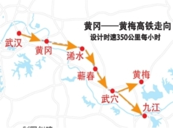 黄黄高铁全线开工 未来武汉至杭州只需3小时