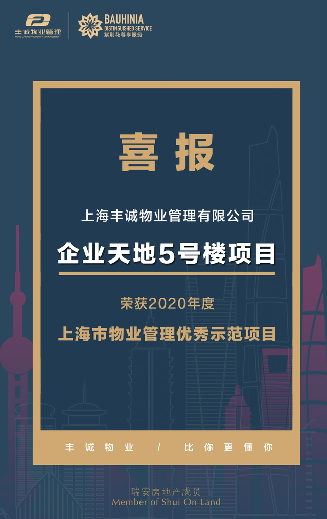 丰诚物业多个项目获评市优秀示范项目称号