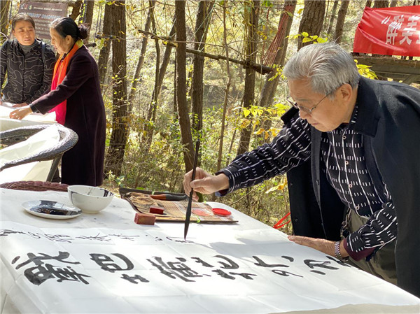 延安黃陵國家森林公園開展多種敬老、踏秋活動