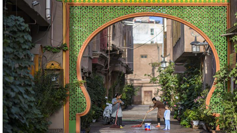 Xinjiang'ın güneyindeki köylülerin yaşam alanında iyileşme Xinjiang'ın güneyindeki köylülerin yaşam alanında iyileşme