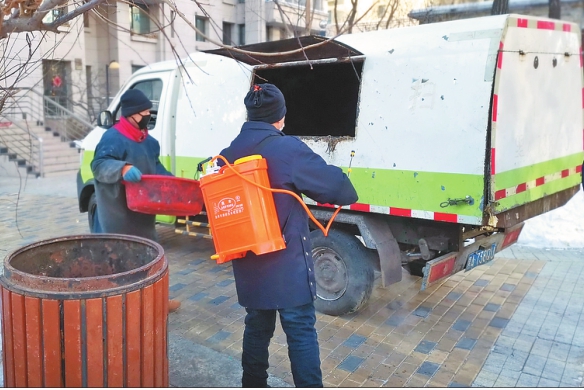 哈尔滨9城区每日4000吨生活垃圾全链条防疫消杀