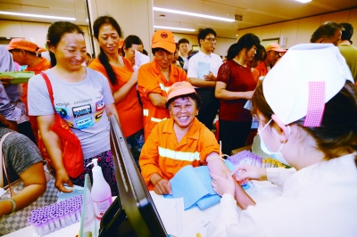 （健康）江蘇南京鼓樓區1600多環衛工享免費體檢