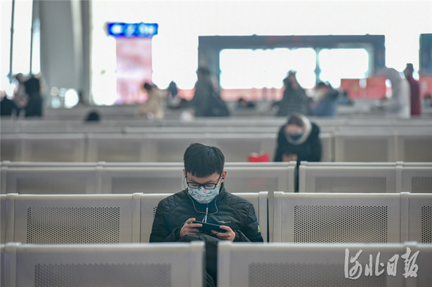 河北石家莊:火車站加強防疫應對春運返程客流