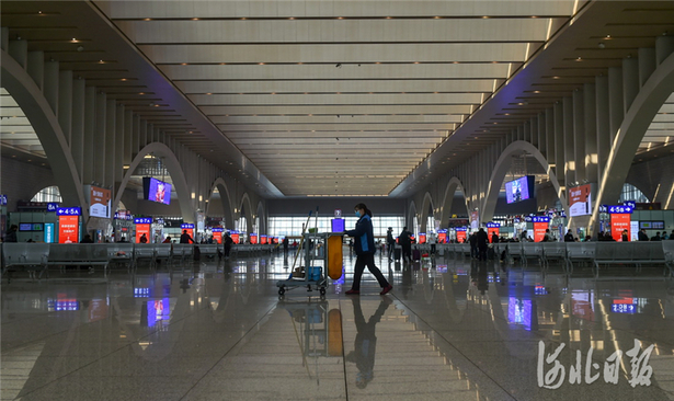 河北石家莊:火車站加強防疫應對春運返程客流