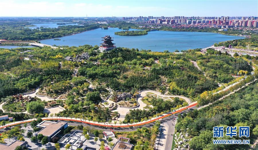 河北唐山:秋染南湖風光好