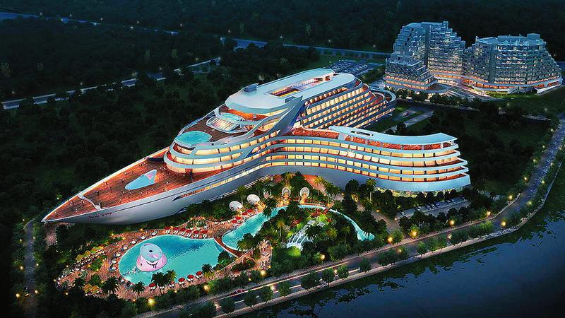 白浪滩·航洋城乐园游乐设备启动安装