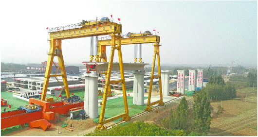 開架！國內首條市內高鐵濟萊高鐵架梁開工