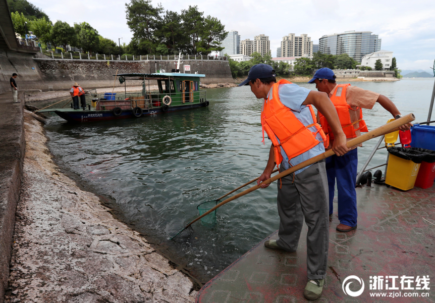 千岛湖环卫工 守护一湖秀水