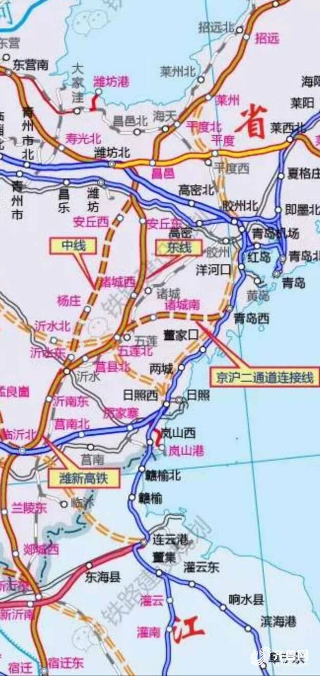 京滬高鐵二通道定了！濰坊至新沂段將走東線方案 全長330公里