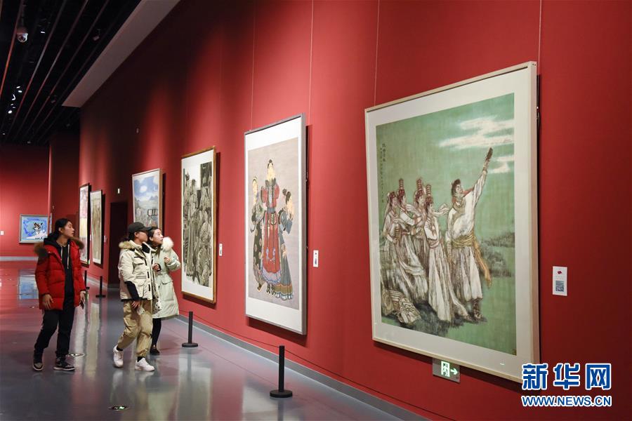 内蒙古举办乌兰牧骑主题美术作品展览
