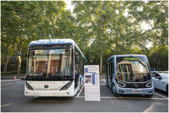 宇通自动驾驶氢燃料客车 亮相 2020中国（郑州）产业转移系列对接会