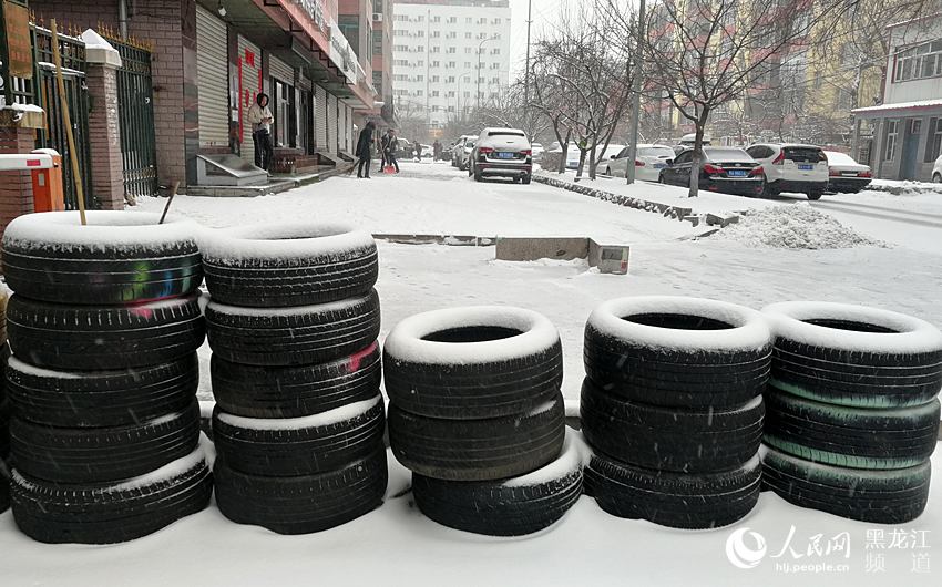 春分时节哈尔滨迎来“冬雪” 最高气温0℃（组图）