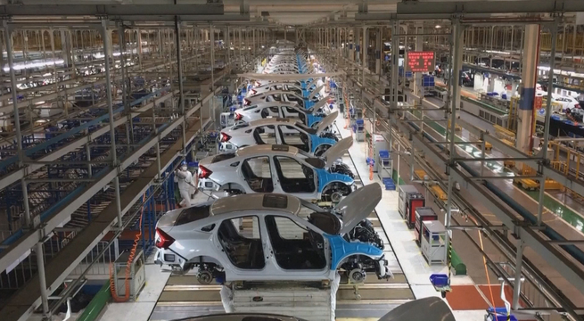 過去3四半期で工業売上高は昨年と同水準に回復