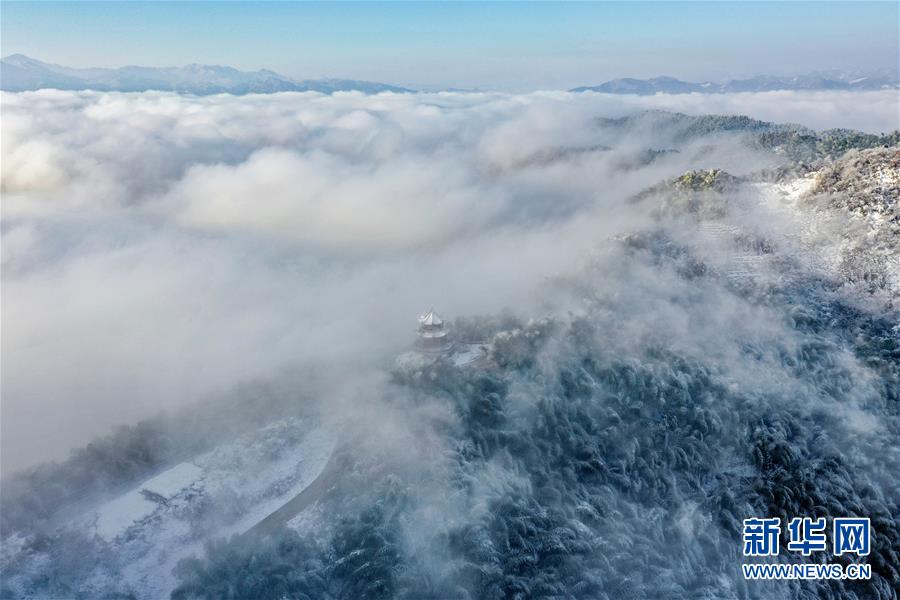 雪後大別山 竹海美如畫