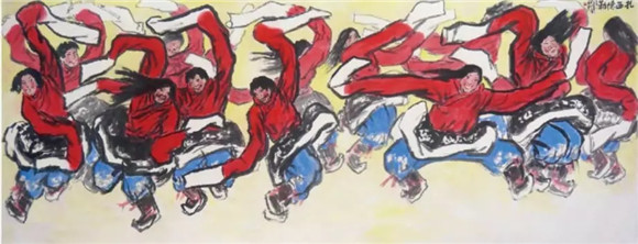 上雪域高原画大美西藏 《爱我西藏》美术作品展在沪开展