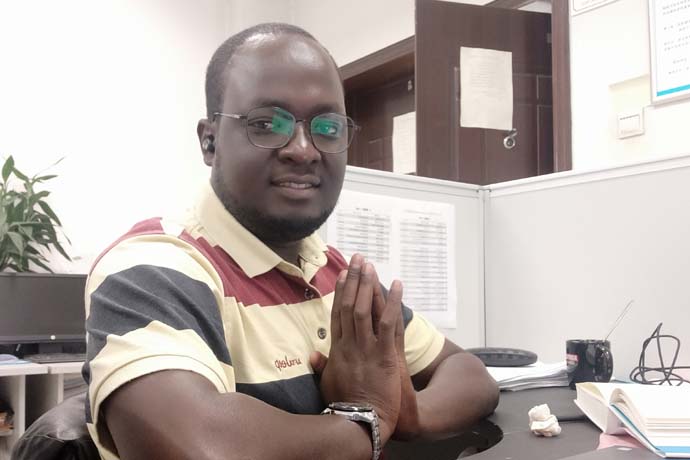 Hira da Soumana Mahamadou Elbachir dan Nijar dake karatu a jami'ar Northwestern Polytechnic dake birnin Xi'an na kasar Sin