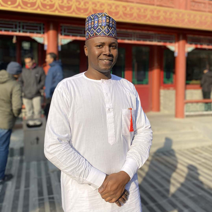 Hira da Abdullahi Ahmad Tinau dalibin Najeriya dake karatu a jami'ar koyon ilimin aikin gona ta kasar Sin