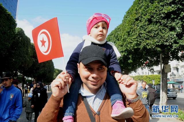 突尼斯民眾慶祝獨立59週年