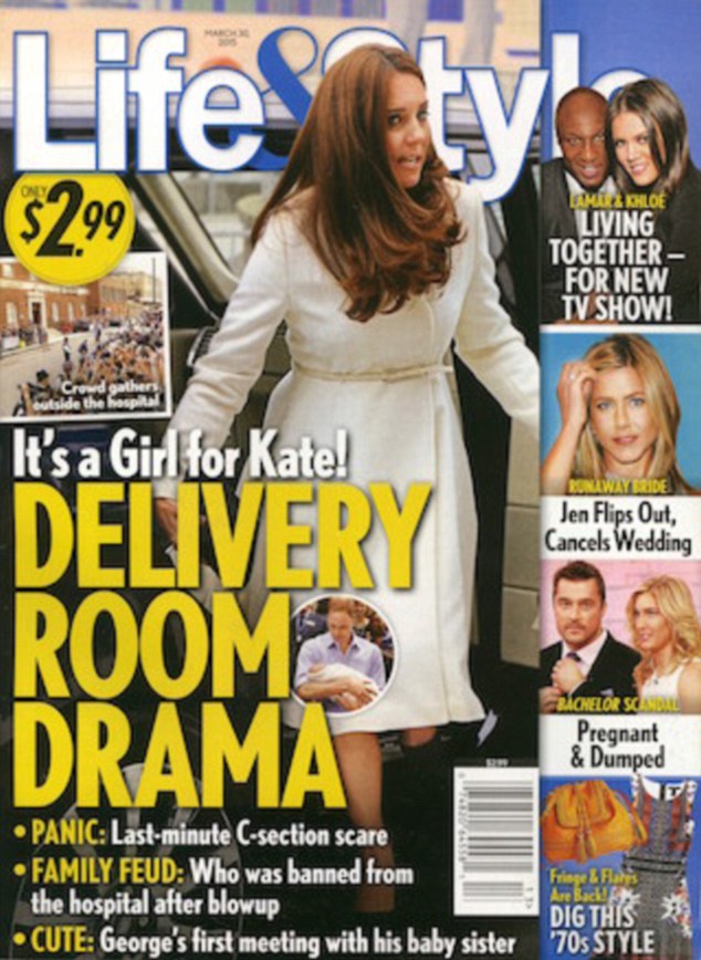 英王室戳破美国杂志谣言 否认凯特王妃剖腹产女