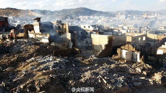 雲南將斥12億重建獨克宗古城 去年近2/3被焚燬