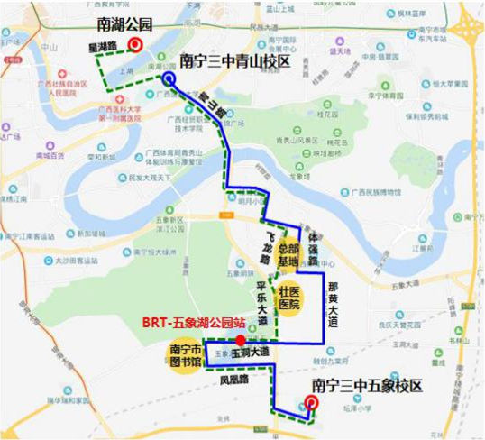 【唐已审】【供稿】南宁市：调整4条公交线路服务五象总部基地