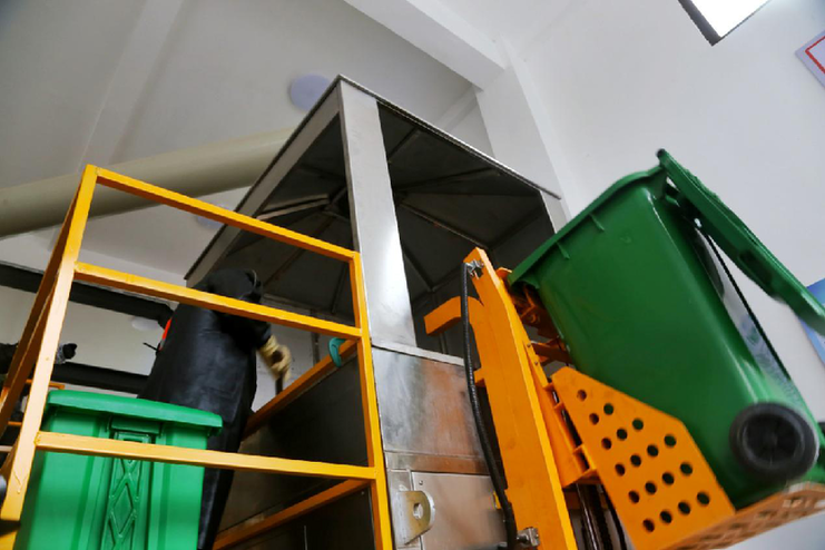 咸陽渭城區首個廚余垃圾分散處置中心試運行 每天可處理10噸廚余垃圾