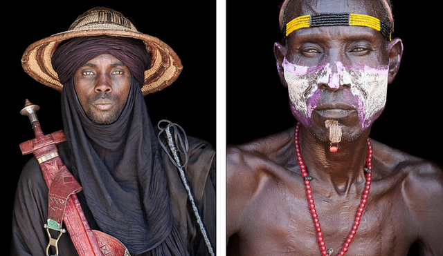 最原始的美 英國男子走遍非洲拍攝土著面孔