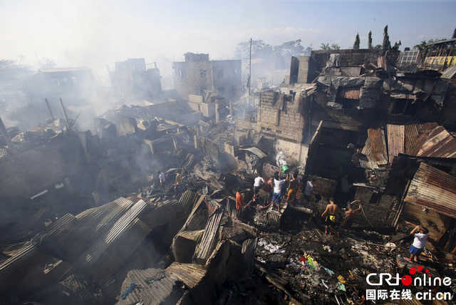 菲律賓一居民區發生火災 200家庭無家可歸