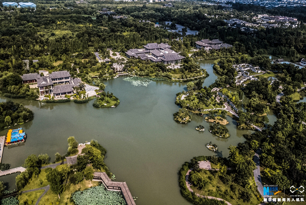 扬州瘦西湖 全景图图片