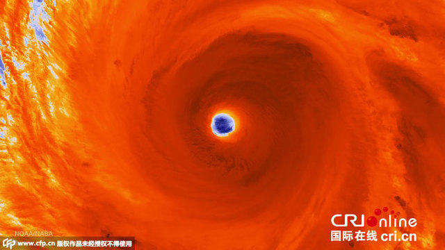 國際空間站宇航員拍攝超強颱風"美莎克"