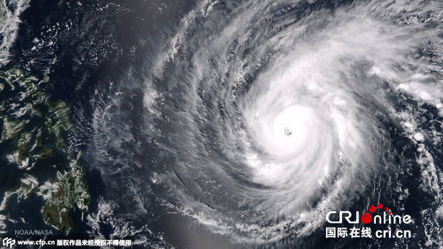 國際空間站宇航員拍攝超強颱風"美莎克"