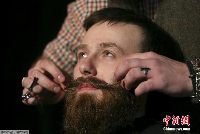 莫斯科舉辦鬍鬚錦標賽 奇葩造型上演大PK