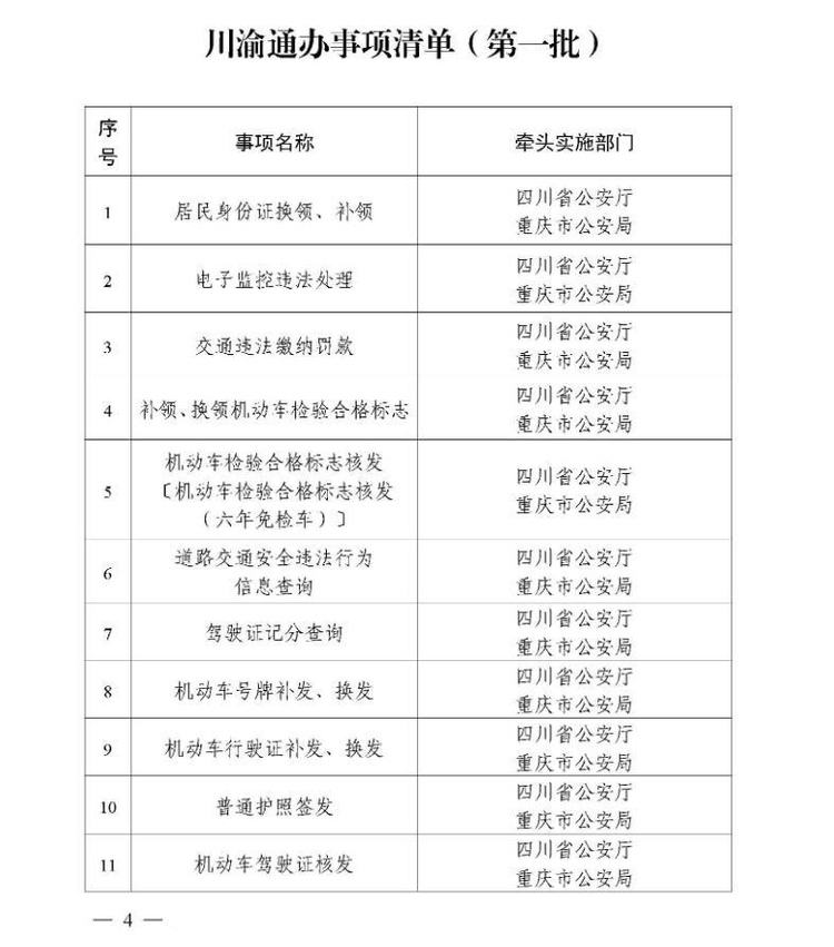 今後,川渝兩地居民的駕照,身份證這些都可以兩地通辦了