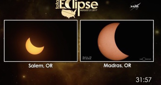 塞勒姆和马德拉斯两地传来的日食实景_fororder_塞
