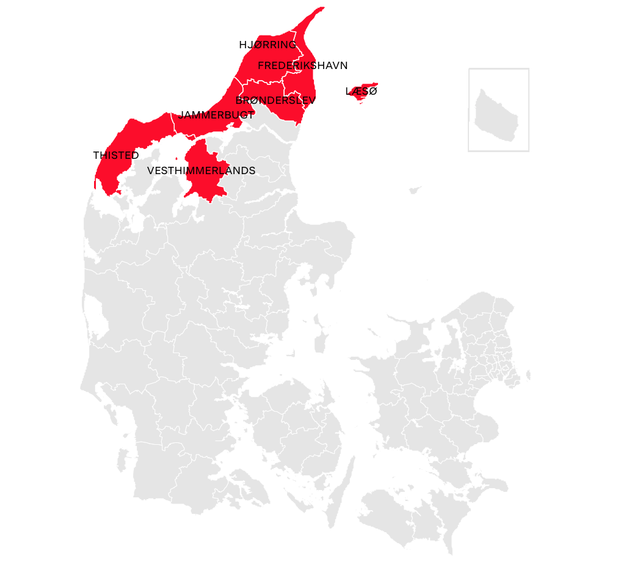 日德兰半岛地图图片