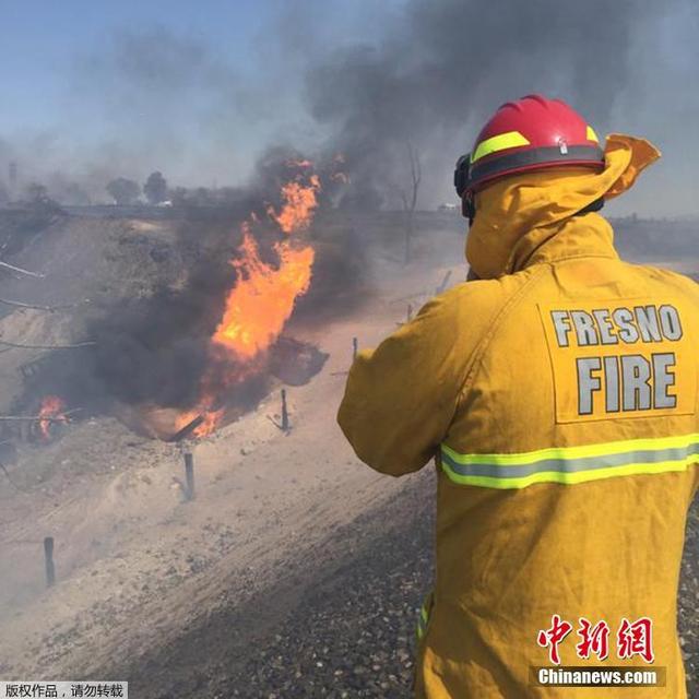 美加州發生天然氣管道爆炸事故 致15人受傷