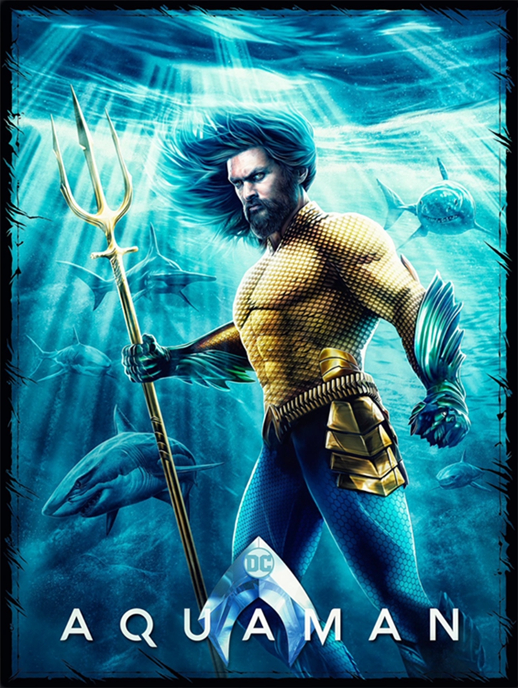 《海王》劈浪斩海狂收13亿 饭制海报惊艳曝光