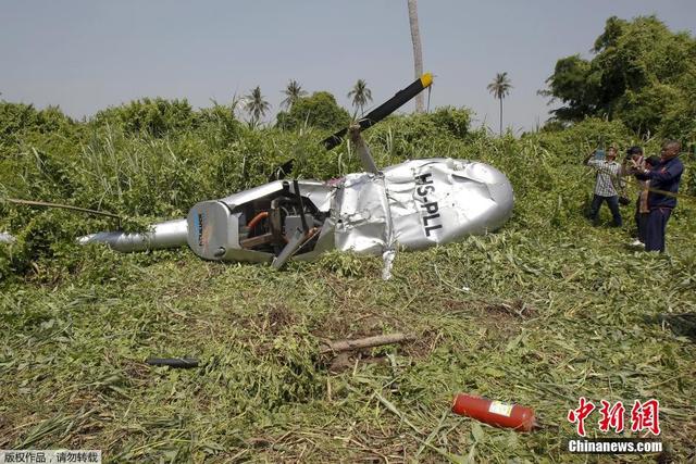 泰國一直升機墜毀導致3人受傷