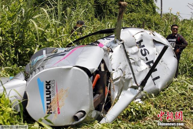 泰國一直升機墜毀導致3人受傷