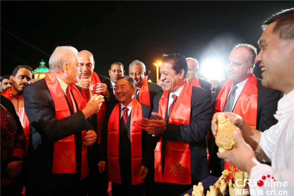 图片默认标题_fororder_【摄影作品】我的非洲故事之埃及高官热议中国木雕-姜力心