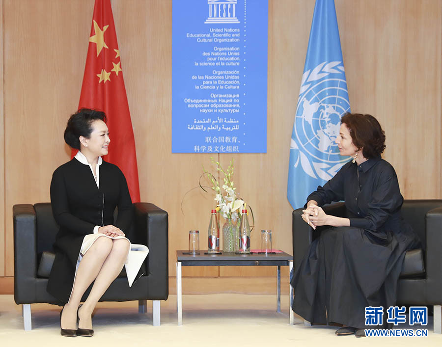 彭丽媛出席联合国教科文组织女童和妇女教育特别会议