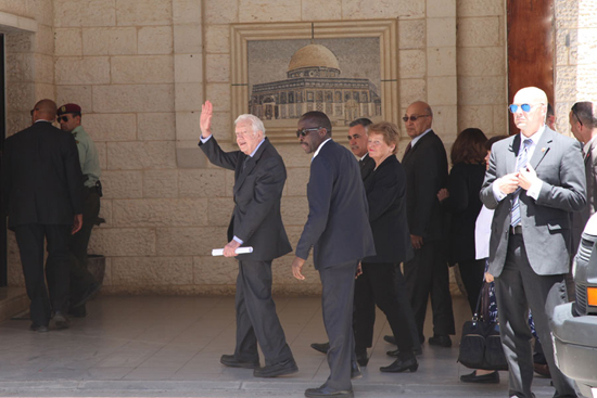 美国前总统卡特访问巴勒斯坦