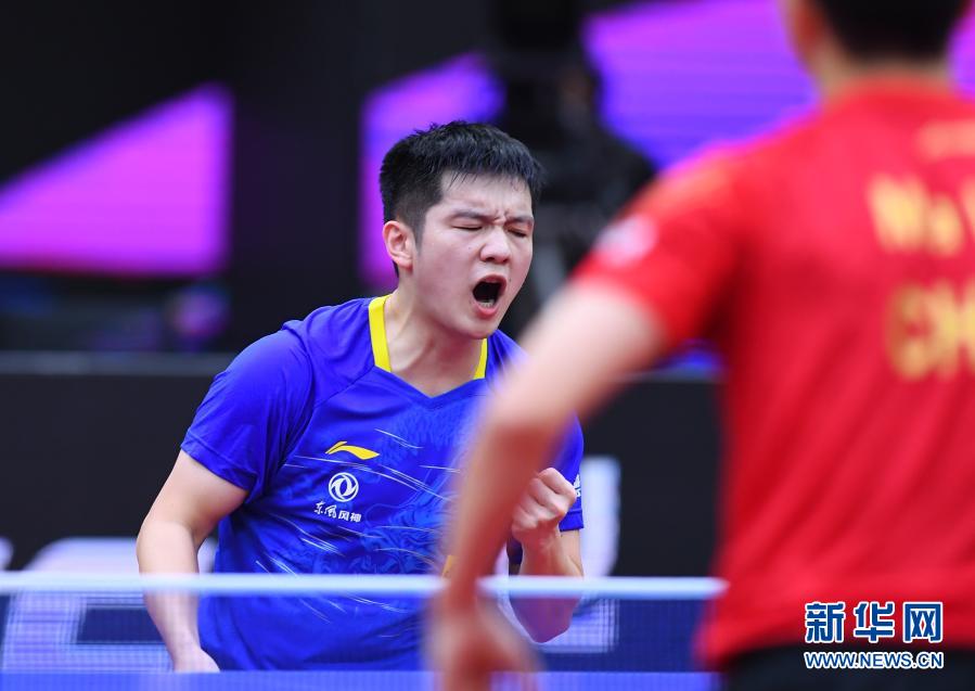 乒乓球男子世界杯：樊振东夺冠 马龙获亚军