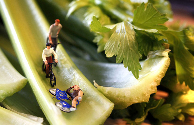 美国艺术家用蔬菜打造微型景观 惟妙惟肖