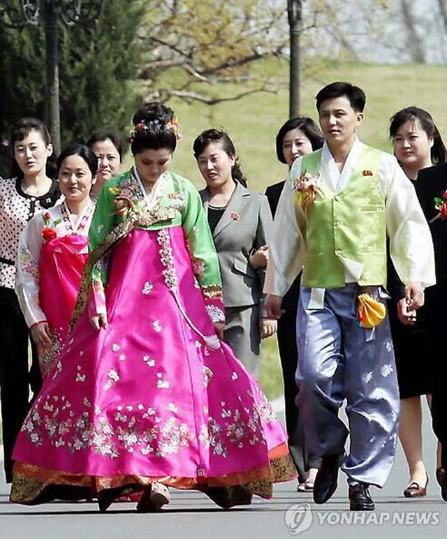 朝鮮婚禮“民族風”漸濃 新郎穿韓服取代西服