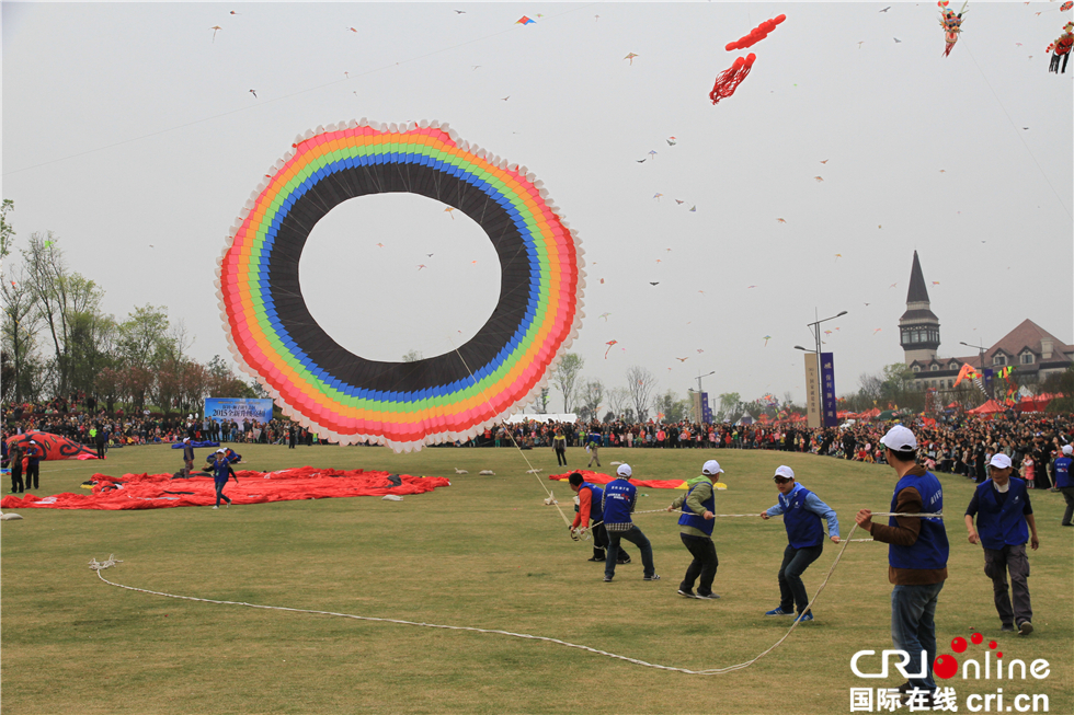 图片默认标题_fororder_《放飞梦想》作者；雷忠昭。国籍：中国。拍摄地：成都新都区狮子湖。说明：2015年3月第六届成都国际风筝节。电话；13541068990