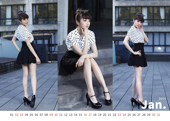 台湾实践大学推校园女神纪念月历 网络爆红 台湾实践大学推校园女神纪念月历 网络爆红