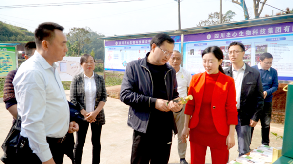 调研组调研大兴镇仁义村五组费氏农场 供图 犍为县委宣传部   随后