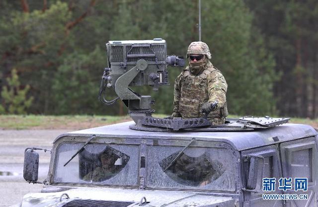 美軍在拉脫維亞進行坦克實彈射擊訓練
